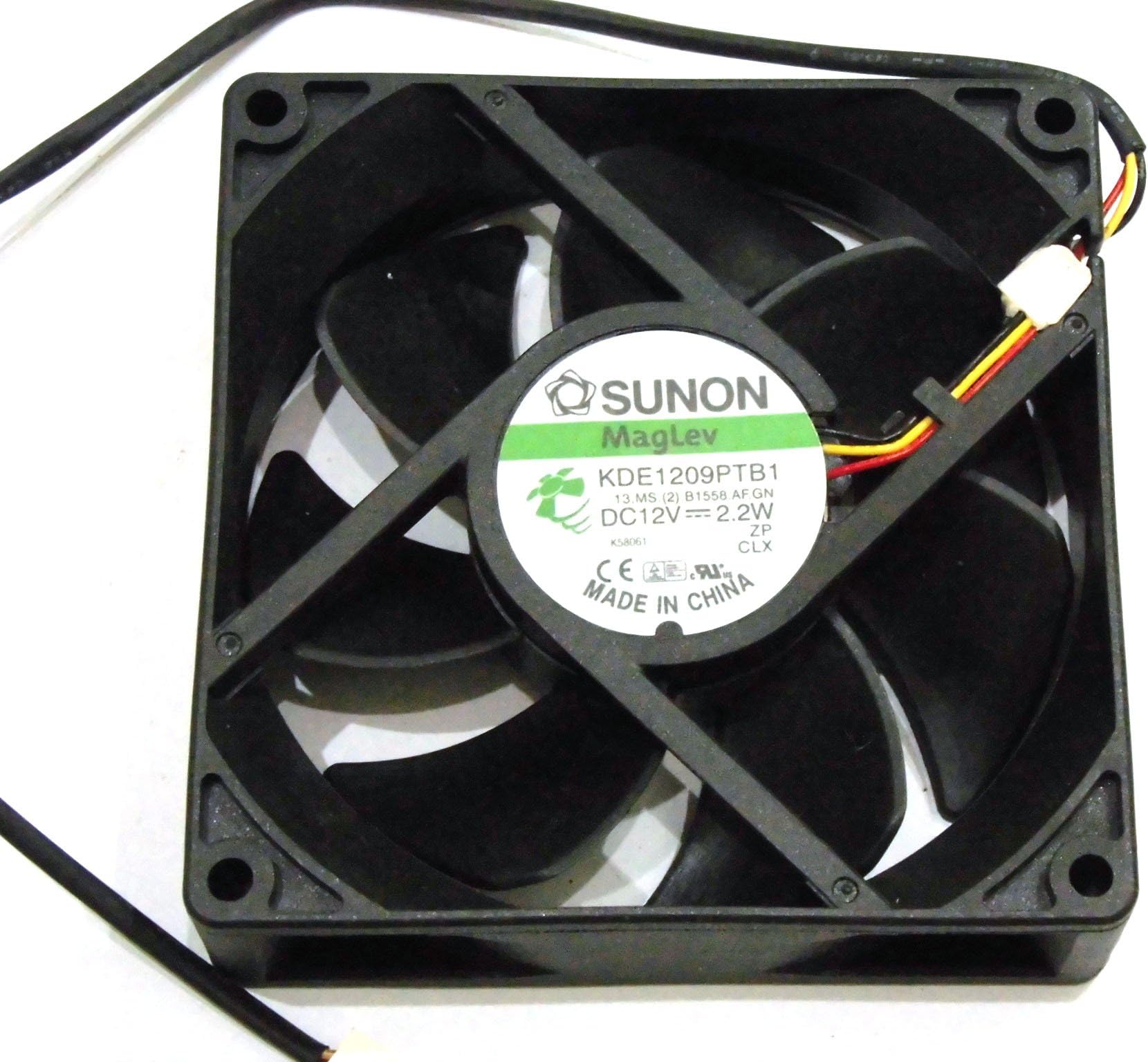 9cm KDE1209PTB1 13.MS.(2).B1558.AF.GN 12V 2.2W 3Wire Square Fan,sunon Cooling Fan