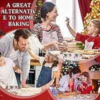 Vista 6 de Juego de 100 moldes para pasteles en forma de corazón con tapas, mini moldes de papel de aluminio para tartas de San Valentín, 3.4 fl oz/3.4 onzas