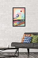 Vista 87 de Trends International Abstract Space Wall Poster with Magnetic Frame