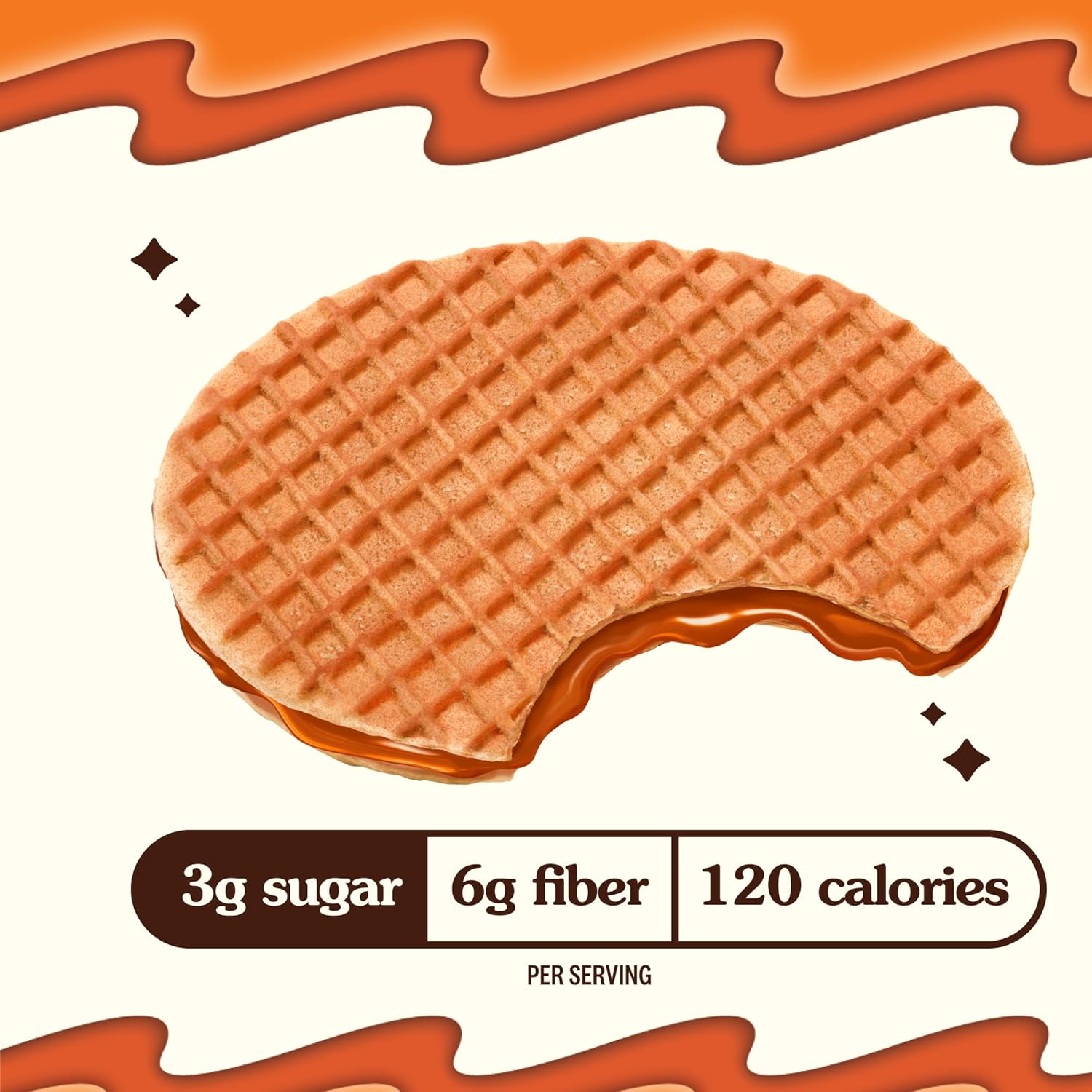 RIP VAN WAFELS Dutch Caramel & Vanilla Wafel Cookies, 4.64 OZ