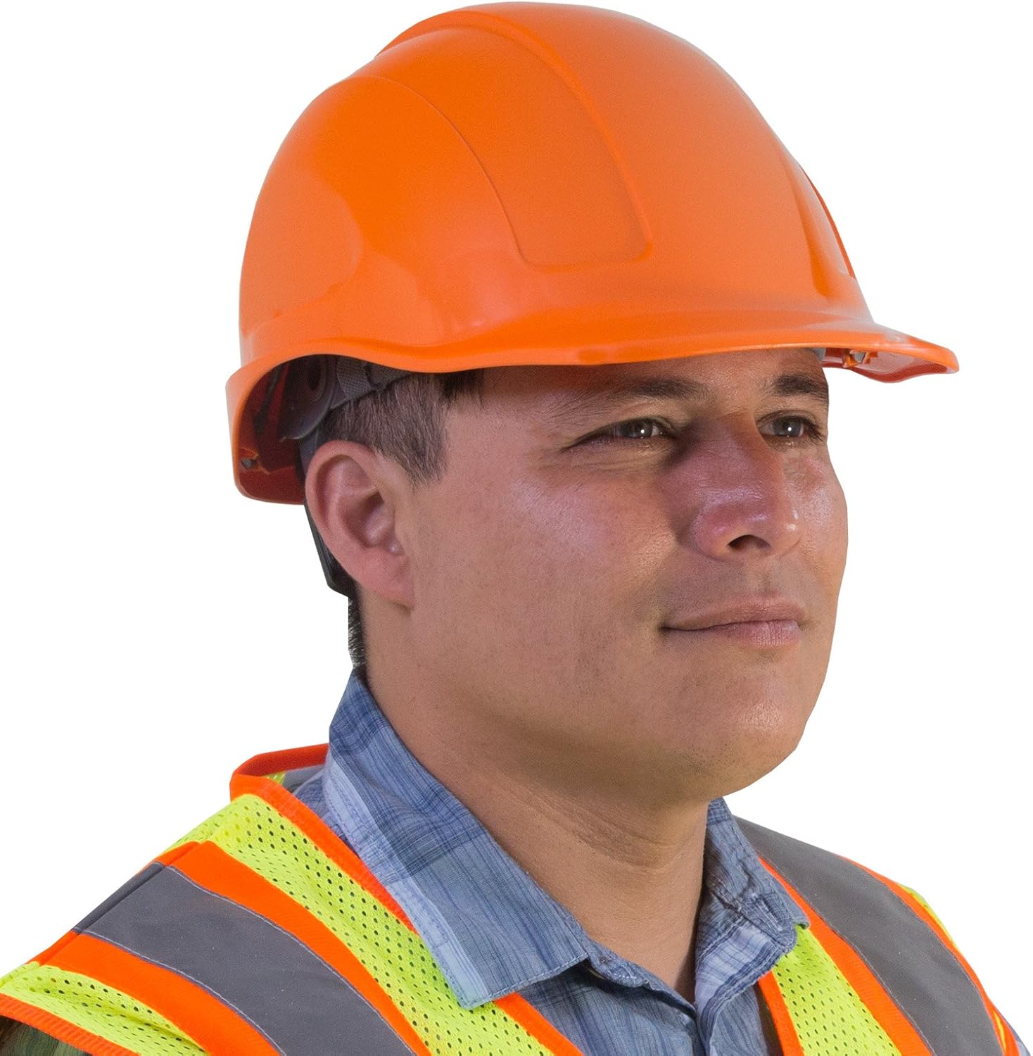 JORESTECH Safety Hard Hat Orange HDPE Cap Style Helmet with 4-Point Adjustable Ratchet Suspension For Work, Home, and General Headwear Protection ANSI Z89.1-14 Compliant HHAT-01 - - 