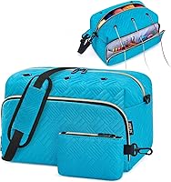 IBFUN 2PCS Crochet Yarn Knitting Storage Bags with Shoulder Strap - Tangle-Free Organizer for Hooks, Needles & Accessories Beginners