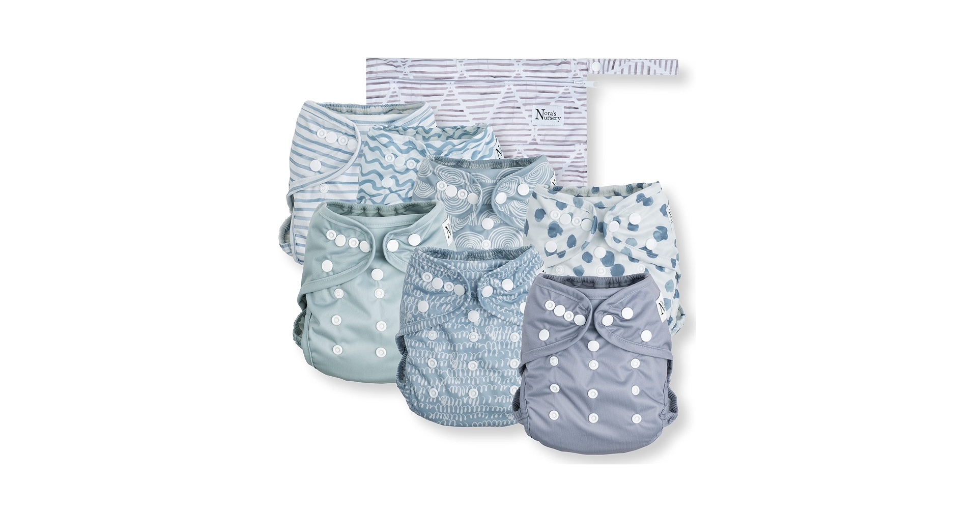 Amazon.com : Nora's Nursery Cloth Diaper Cover, Reusable