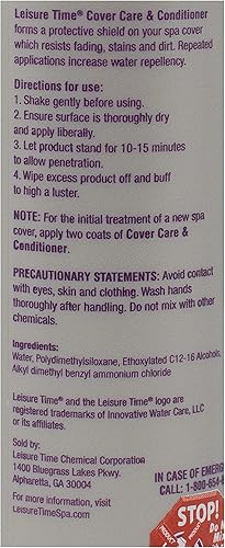 Miniatura 6 de LEISURE TIME Spa 3192A Cuidado y acondicionador de la cubierta de mantenimiento, 16 fl oz