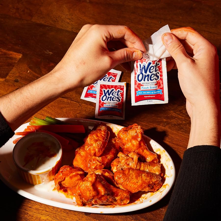 Wet Ones Antibacterial Hand Wipes Singles, Fresh Scent Wipes, Individual Wipes, Antibacterial Wipes, Hand Wipes Individually Wrapped, 24ct (6 pack) - image 4