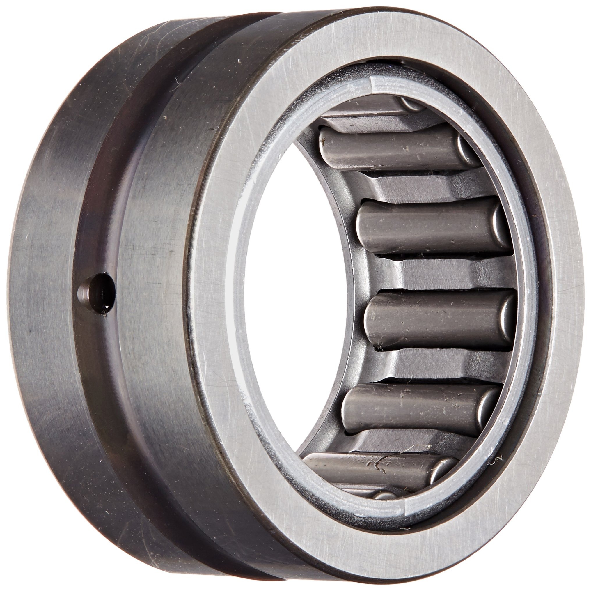 Koyo RNA4904 Needle Roller Bearing, Outer Ring and Roller, Open, Oil Hole, Steel Cage, Metric, 25mm ID, 37mm OD, 17mm Width, 18000rpm Maximum Rotational Speed