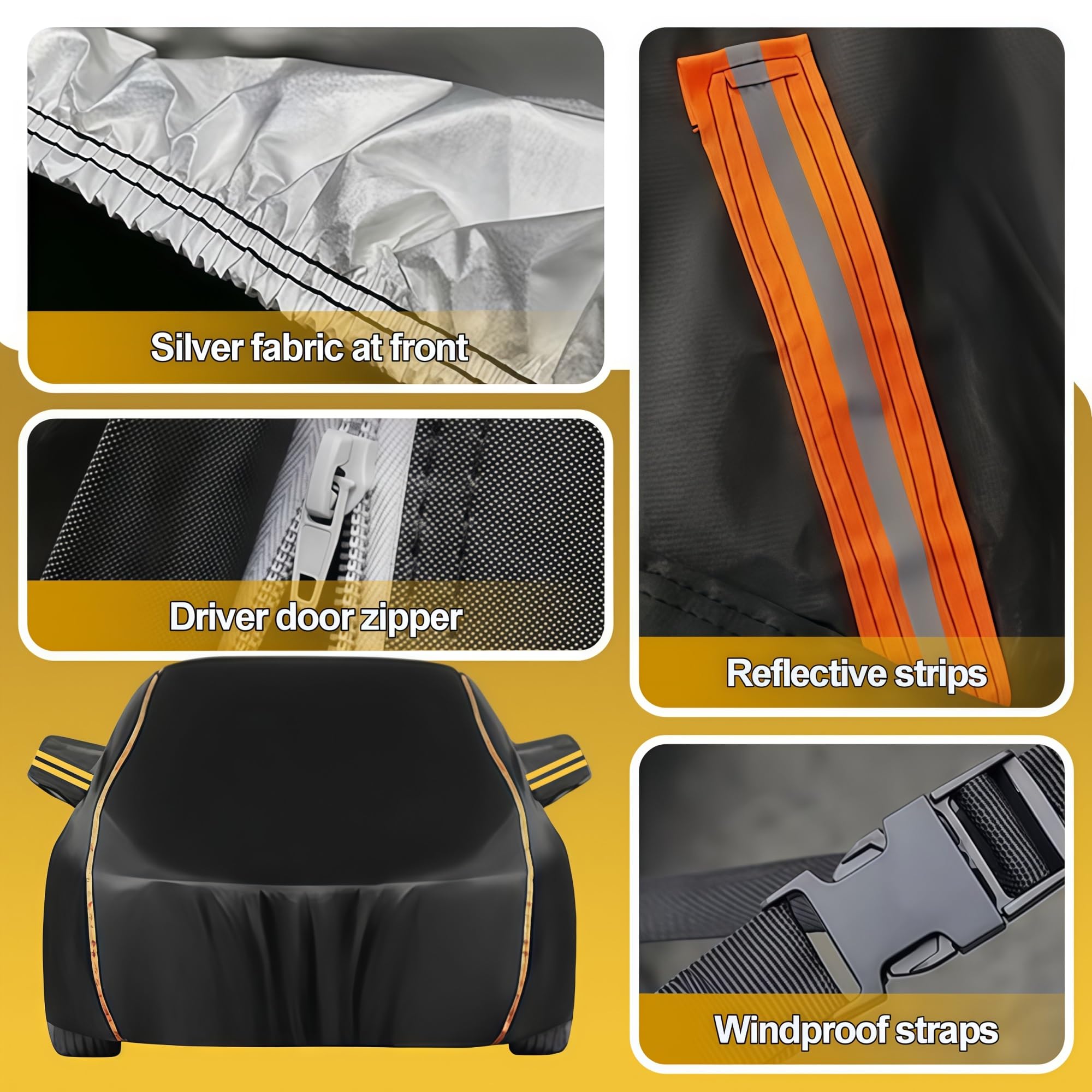 Couverture De Voiture, pour AIXAM City/Coupé/Crossline/Crossover/GTO/Minauto/Roadline, Tous Les Temps Bâche Étanche Voiture Housses De Voiture Intérieures Et Extérieures