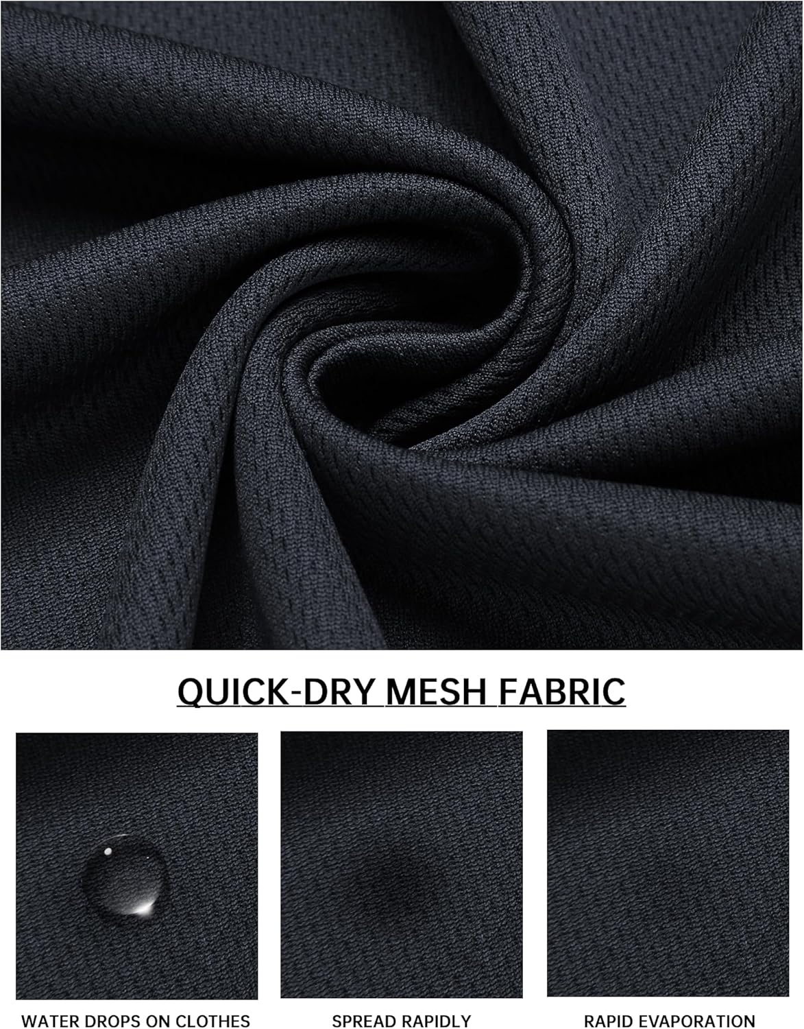 COOFANDY Men Workout Tank Tops Gym Muscle Activewear Sleeveless T Shirts 2 Pack Cut Off Shirts Black/Navy Blue - Image 5