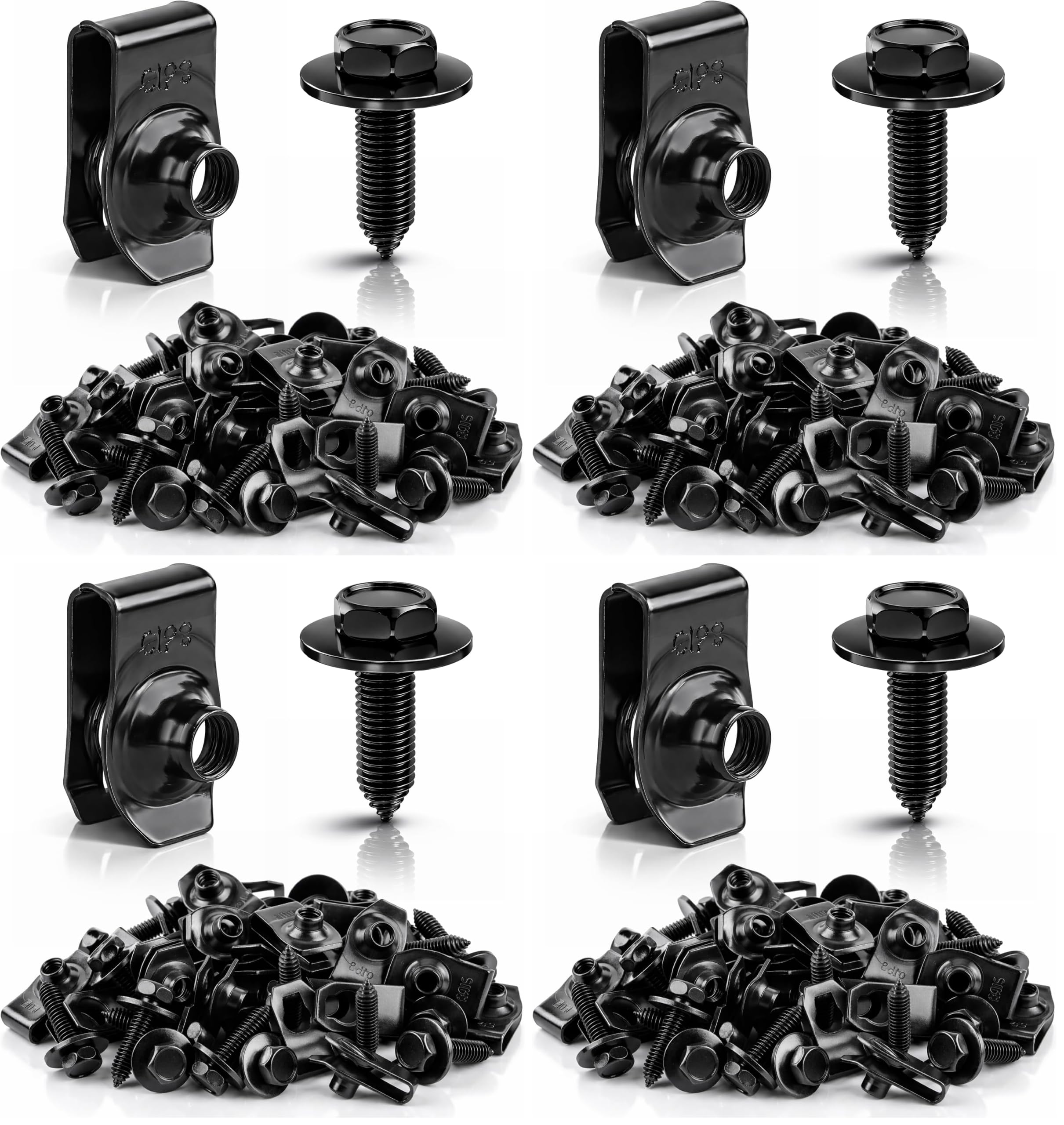 50PCS Auto Body Bolts & U-Nut Clips - GoaMotors -8