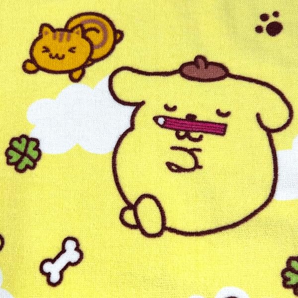 サンリオキャラクターズ ポムポムプリン バスタオル 1枚 60×120cm 綿100% ゆるぽっぷ - 2