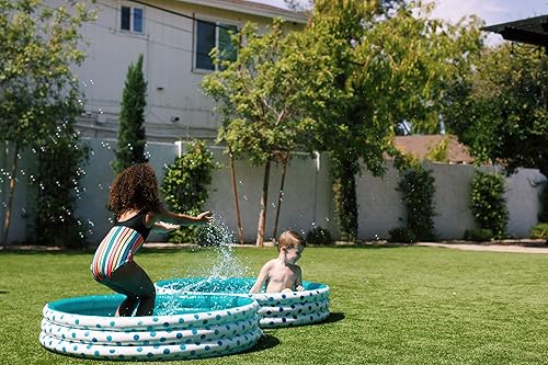 Miniatura 10 de Rae Dunn x CocoNut - Mini piscina flotante con gráficos de dinosaurio, piscina inflable para niños, gran piscina para patio trasero, fiestas de