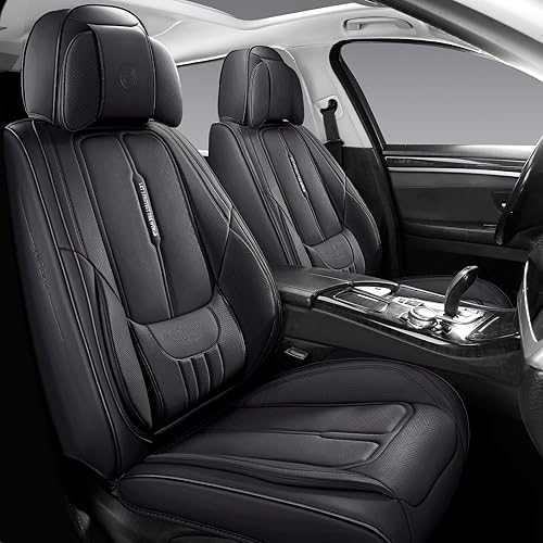 Miniatura 8 de NS YOLO - Fundas para asiento de automóvil de cuero sintético para vehículos todoterreno camioneta de ajuste universal para los accesorios