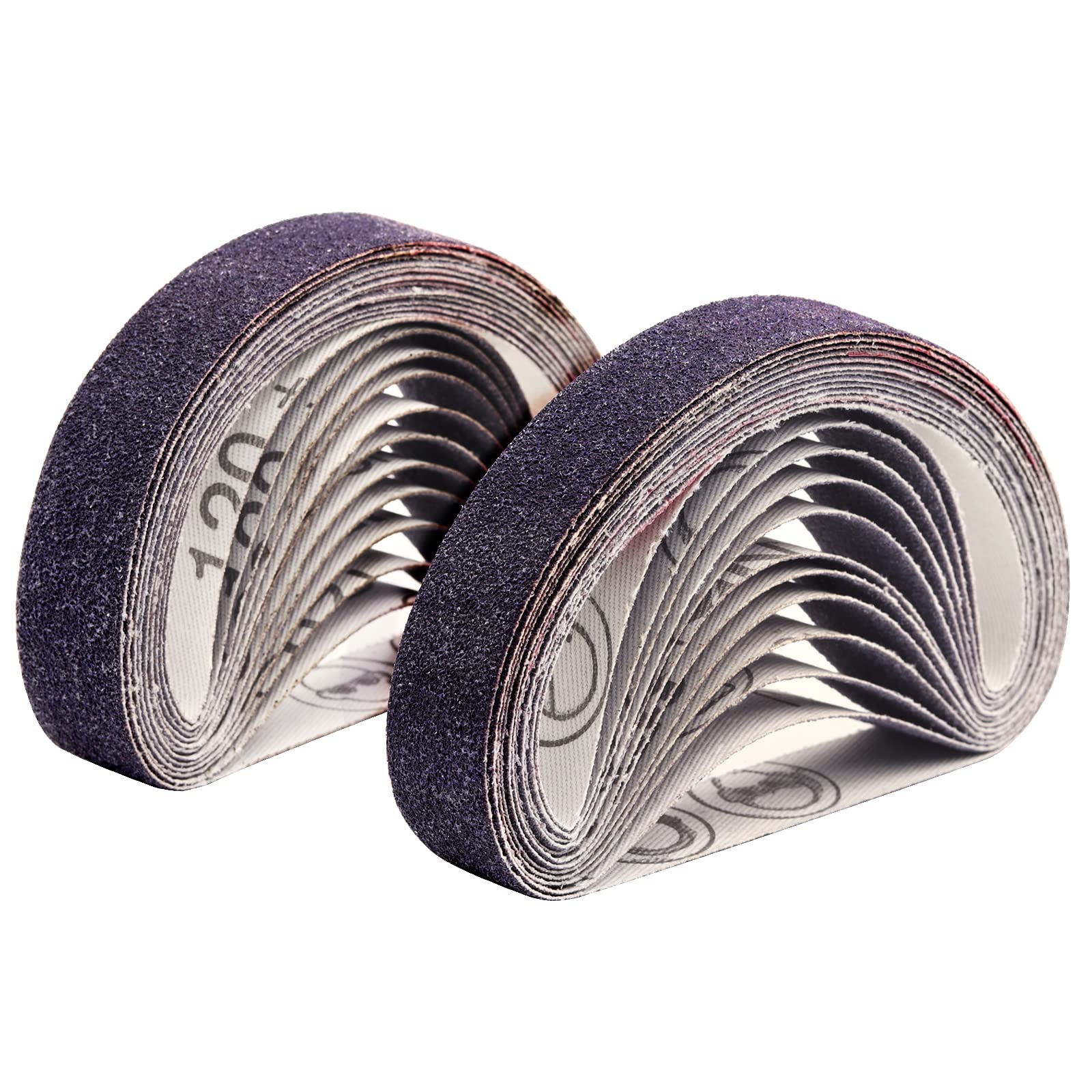 24 correas de lijado de 3/4 x 12 pulgadas, grano 120, compatibles con cebolla Ken Work Sharp | Grano medio, se adapta a WSKTS-KO, accesorio de amoladora, correas de afilado de repuesto
