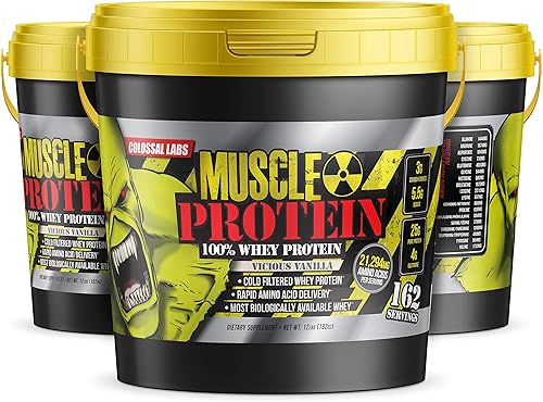 Miniatura 6 de Muscle Protein - Polvo de suero de leche 12 libraspaquete de 1  Proteína en polvo de chocolate, filtrada en frío, 0.88 oz de proteína pura, 0.88 oz