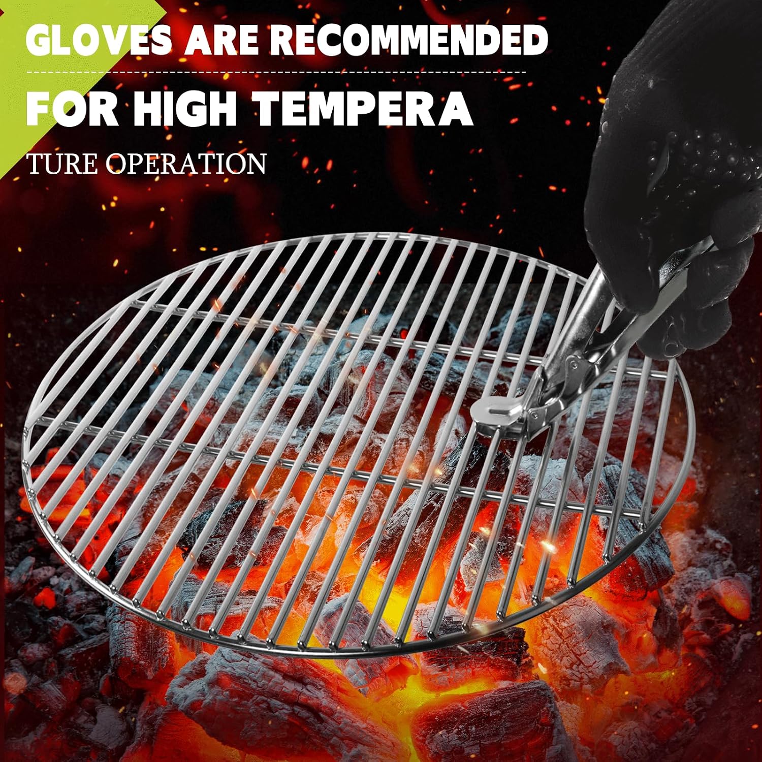 Grid Gripper, Grill Gripper, BBQ Universal Grate Lifter, Grill Grid Lifter, Hot Plate Tongs, Cooking Gripper, BBQ Accessories