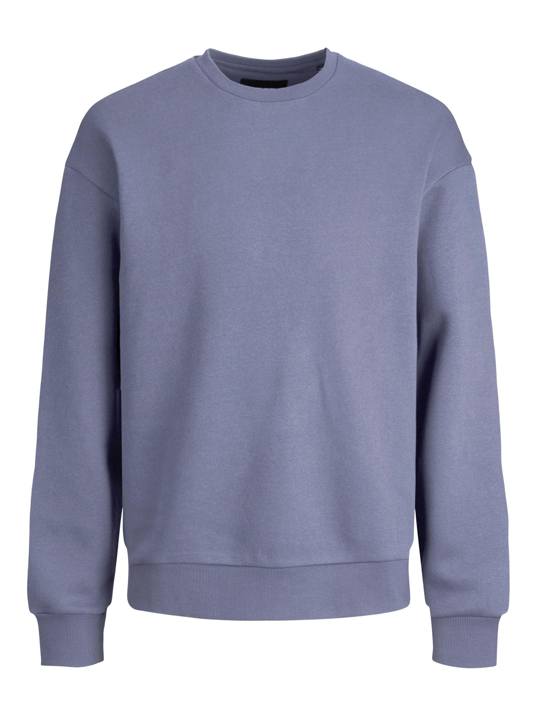 Jack & Jones Herren Jjestar Basic Crew Neck Sweatshirt, Grisaille, M EU