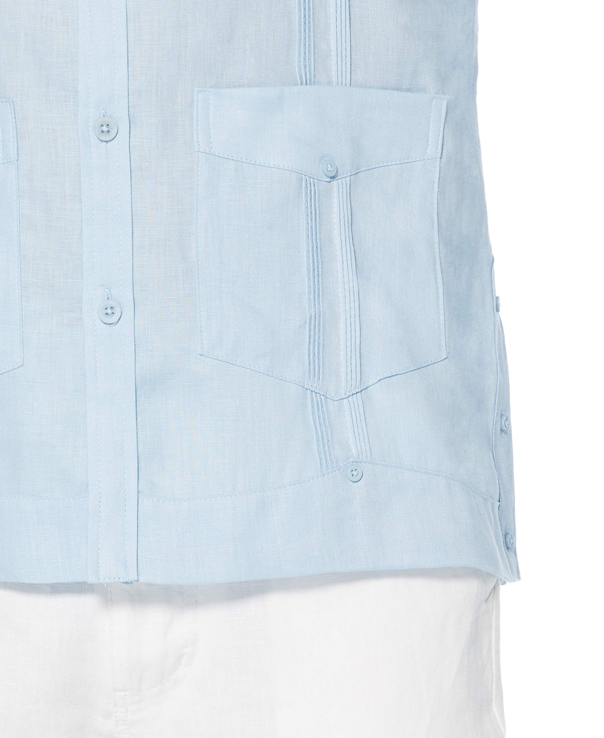 Cubavera 100% Linen Four-Pocket Long Sleeve Button-Down Guayabera Shirt (Available In Big & Tall) Camisa Abotonada Hombre (Pack de 1)