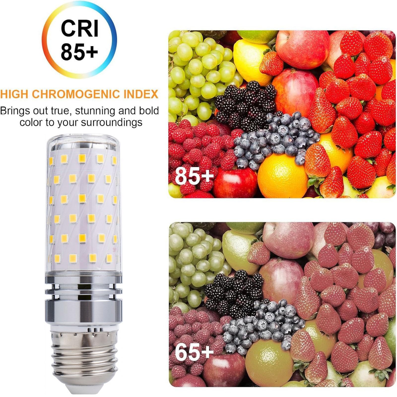 Żarówka LED, Żarówka LED E27 16 W, 85 V–265 V, 160, odpowiednik żarówki halogenowej, 1600 lm, nieściemnialna, opakowanie 4 szt