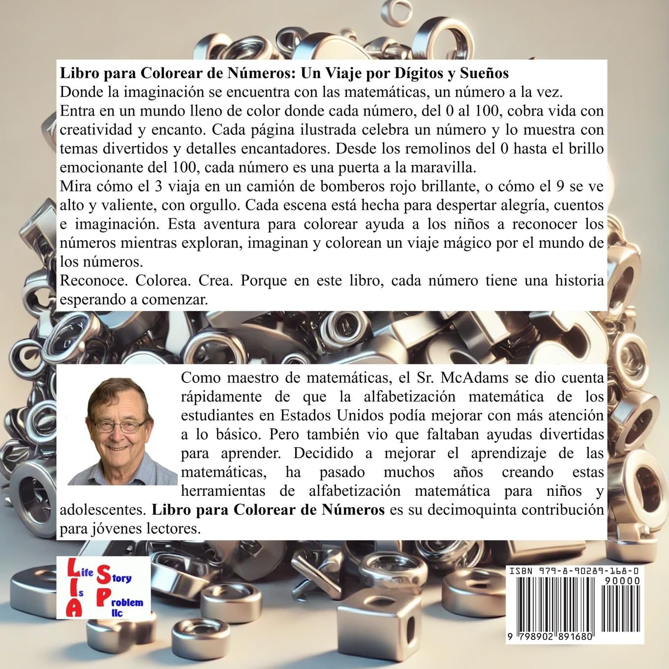 Libro para Colorear de Números: Un libro de números para primeros aprendices (Libros de Matemáticas Para Niños)