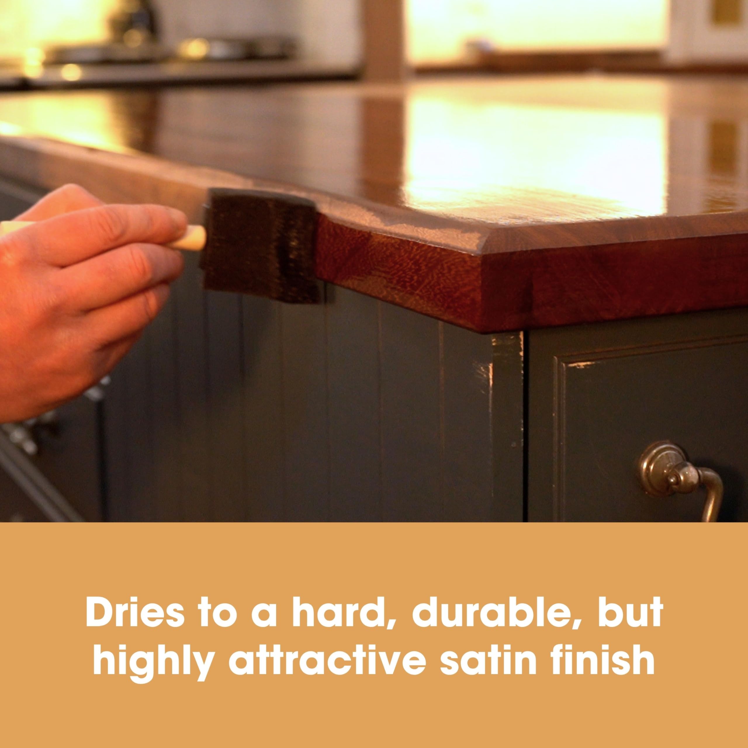 Furniture Clinic Danish Oil for Wood - Premium Finishing Oil to Enhance The Natural Beauty of Oak, Pine & Wooden Worktop Surfaces - Seal & Protect for a Satin Finish - 250ml 1