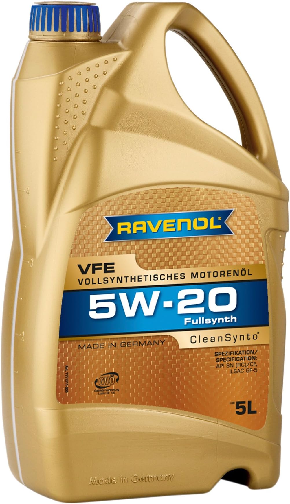 Amazon Com Ravenol J1a1541 Fo 5w 30 Fully Synthetic Motor Oil Compatible With Api Sn Sm Sl Ilsac Gf 5 5 Liter Automotive Amazon Com Ravenol J1a1541 Fo 5w 30 Fully Synthetic Motor Oil Compatible With Api Sn Sm Sl Ilsac Gf 5 5 Liter Automotive