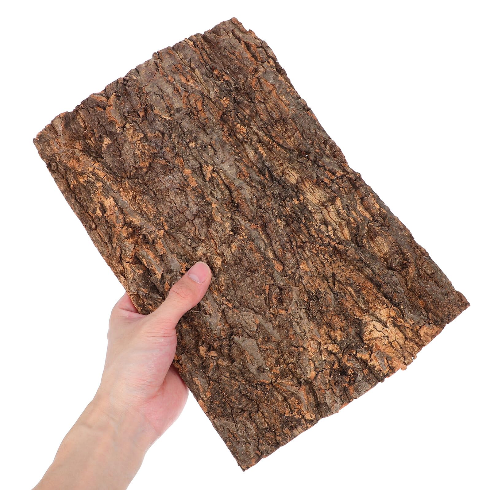 Corteza De Corcho para Terrarios, 2 Unidades 100 x 50 Cm, Superficie Resistente para Reptiles como Lagartos y Serpientes, Adecuada para Ambientes Interiores