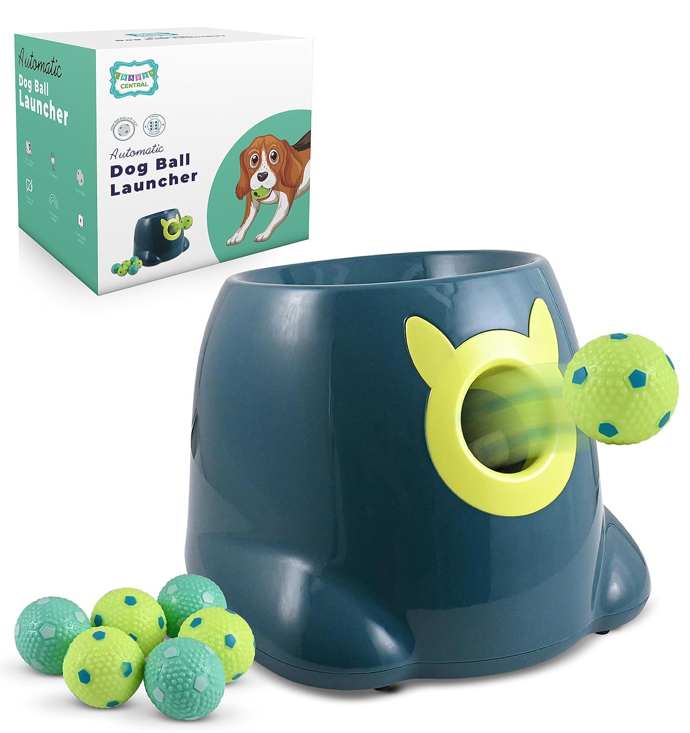 Buy Crafts Central Automatic Latex Ball Launcher for Dogs Automatic