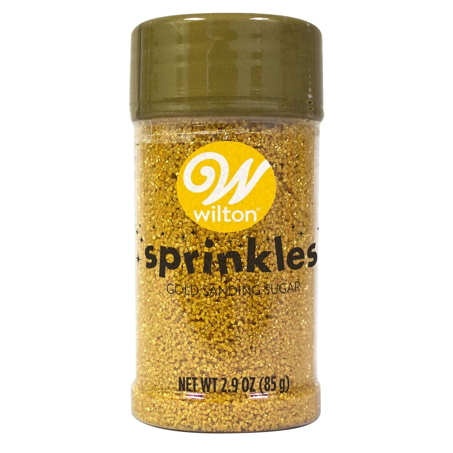 Wilton Gold Sanding Sugar Sprinkles, Cake Decorating, 2.9 oz (85g)
