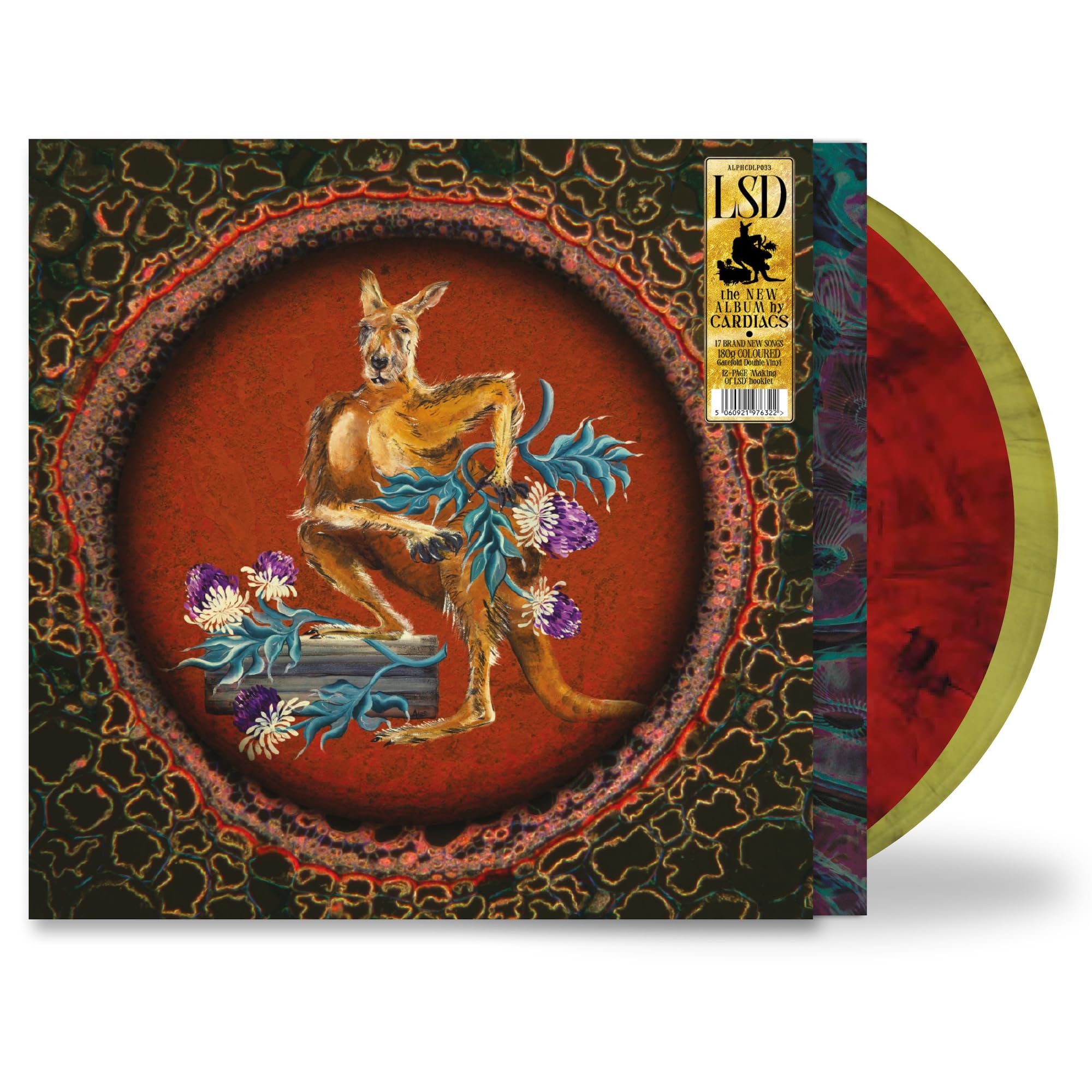 Cardiacs - LSD Deluxe Edition Red & Gold Marble 2LP Vinyl 12"" Album