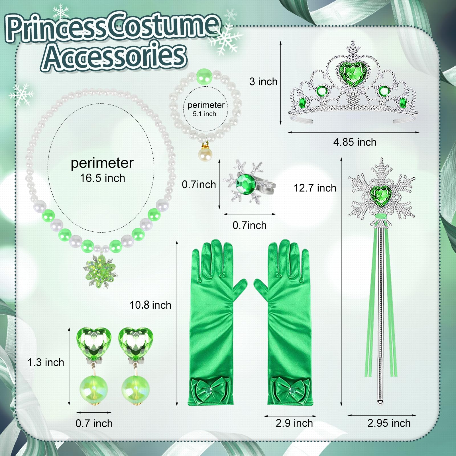 Prinzessin Kleid Mädchen, Langarm Kostüm Kleid mit Umhang für Kinder, Prinzessin Königin Grün Krönung Kostüm für Kinder Verkleidung Karneval Halloween Weihnachten Fasching Cosplay