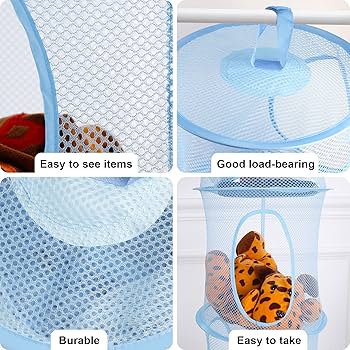 Livehitop 3pc Toys Storage Hanging Mesh Basket Chest Soft Teddy | Senegal