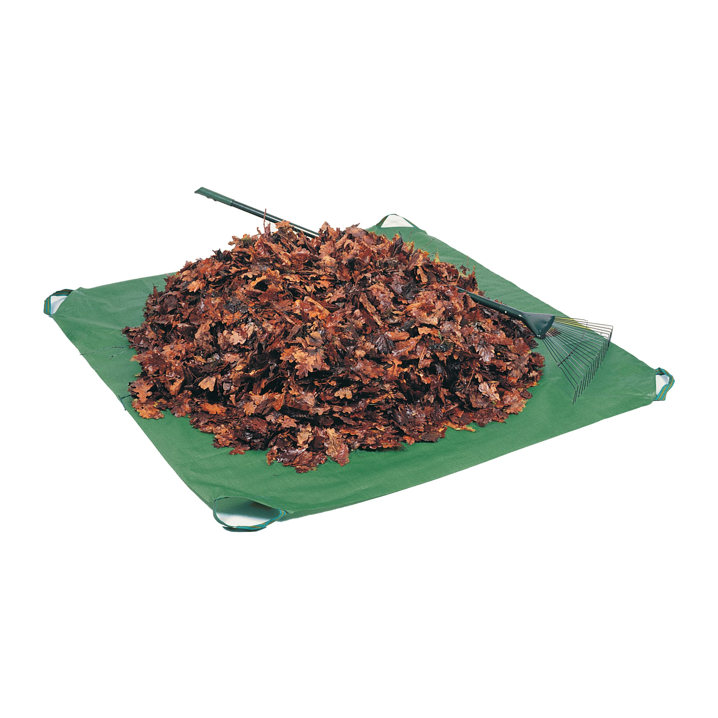 Bosmere Bâche à déchets de Jardin avec poignées d'angle, 213,4 x 213,4 cm, polyéthylène, Vert forêt
