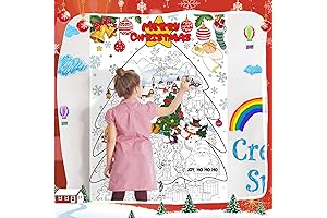 Personalized Christmas Coloring Poster - 43 " x 31.5 " inches
