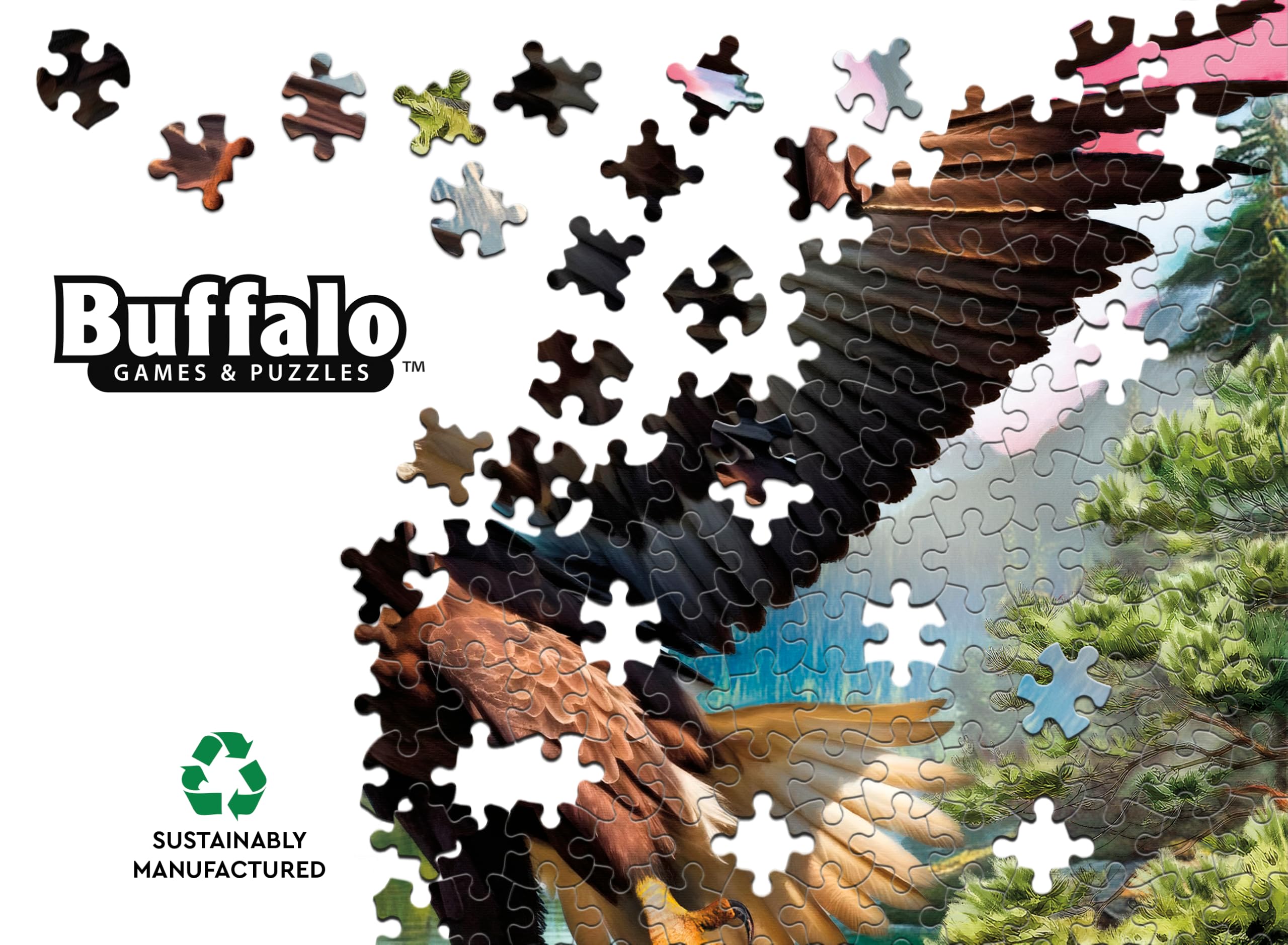Buffalo Games - Tom Wood Freedom Takes Flight - 500 Teile Puzzle für Erwachsene