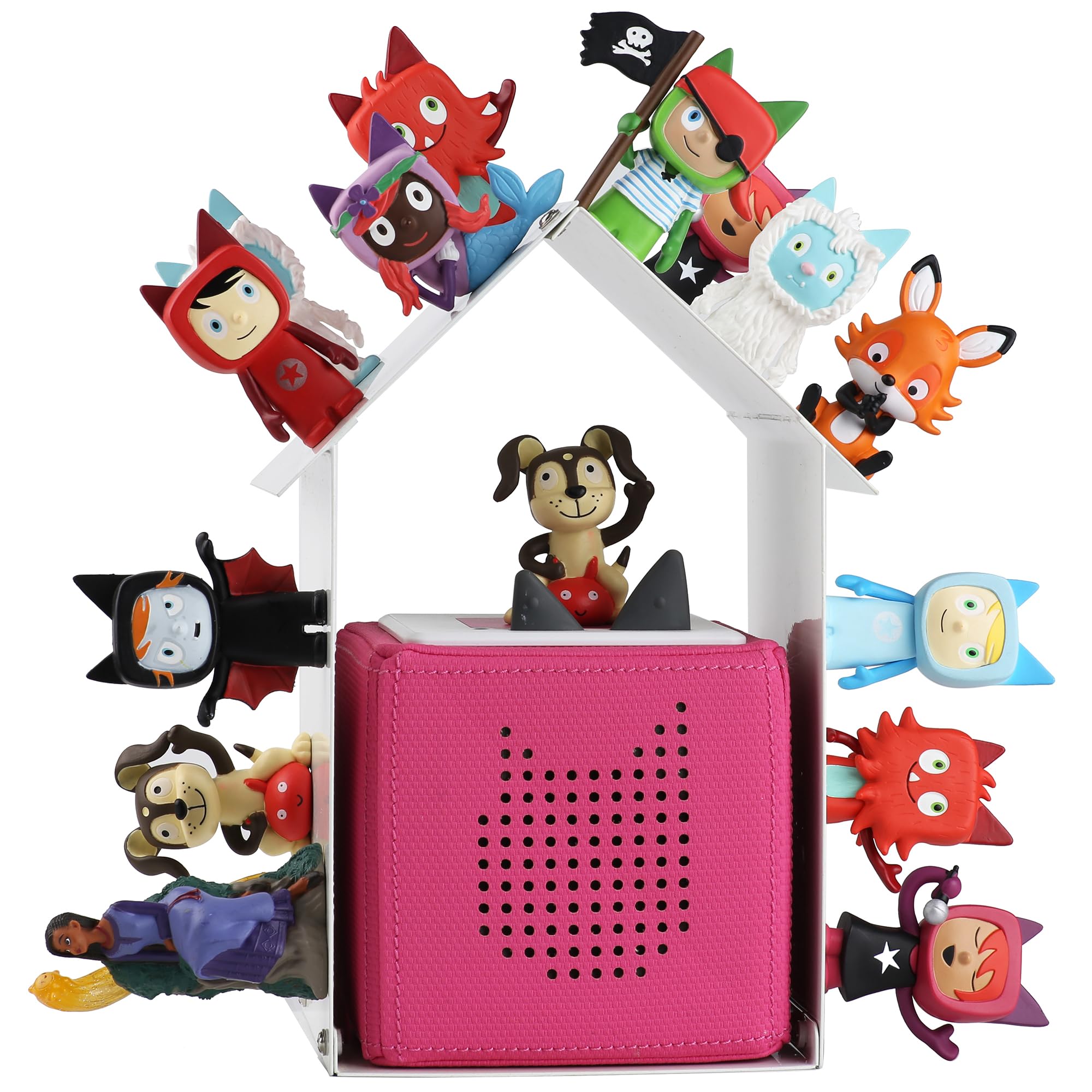 Xozoyo Magnetische opbergplank voor Tonie Box Figuren - 40-50 stuks zelfklevende metalen plaat voor personages, creatieve displayplank voor kinderen
