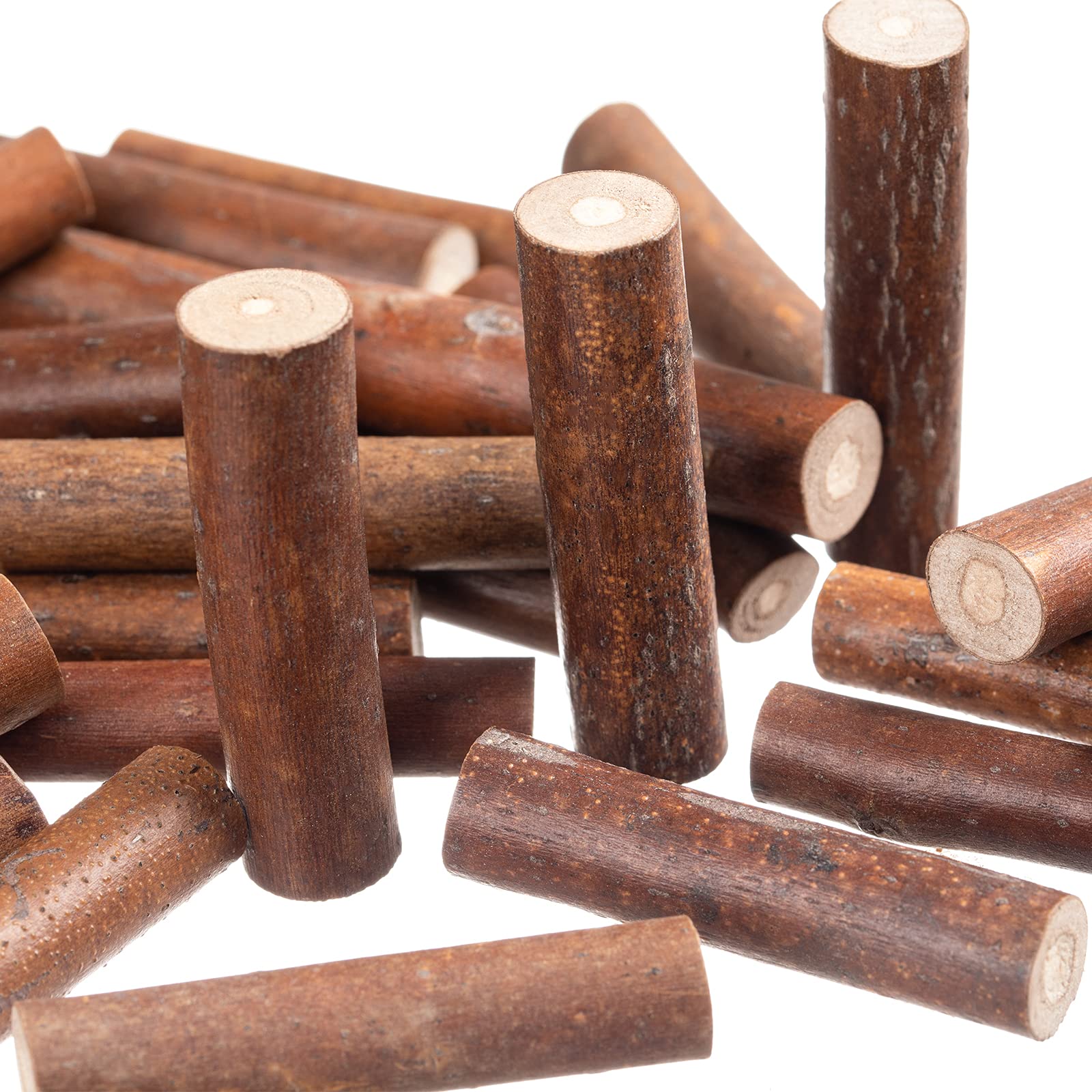 YPZAKA Wood Sticks Twigs for Rustic Home Decor - Farmhouse Centerpiece Decor Wood Log Sticks 40pcs(5cm)