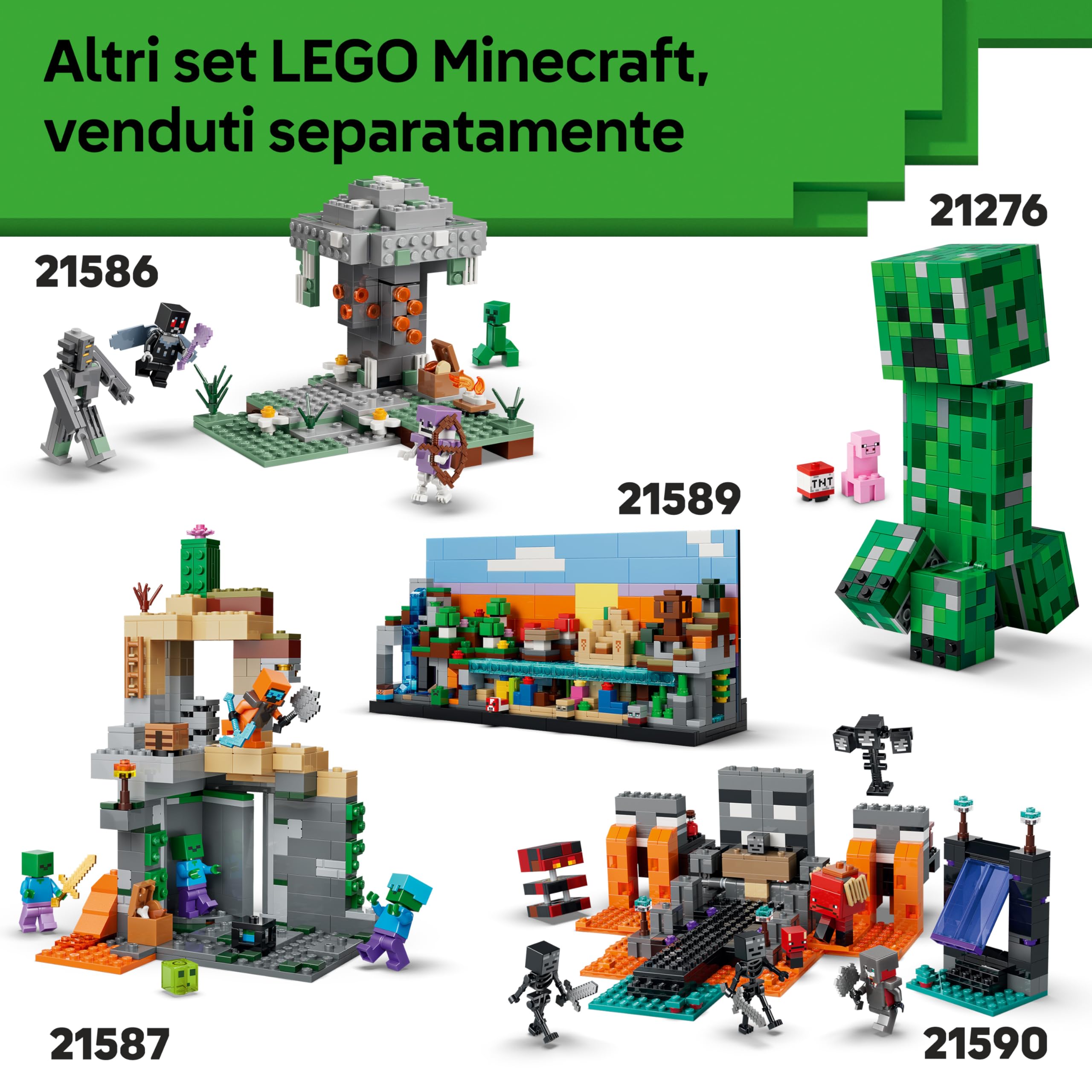 LEGO Minecraft La Volpe Giocattolo - Puzzle Animale 3D con Accessori - Decorazione per la Gaming Room o per la Camera da Letto - Idea Regalo di Compleanno per Bambini, Bambine e Fan da 10 Anni - 21588