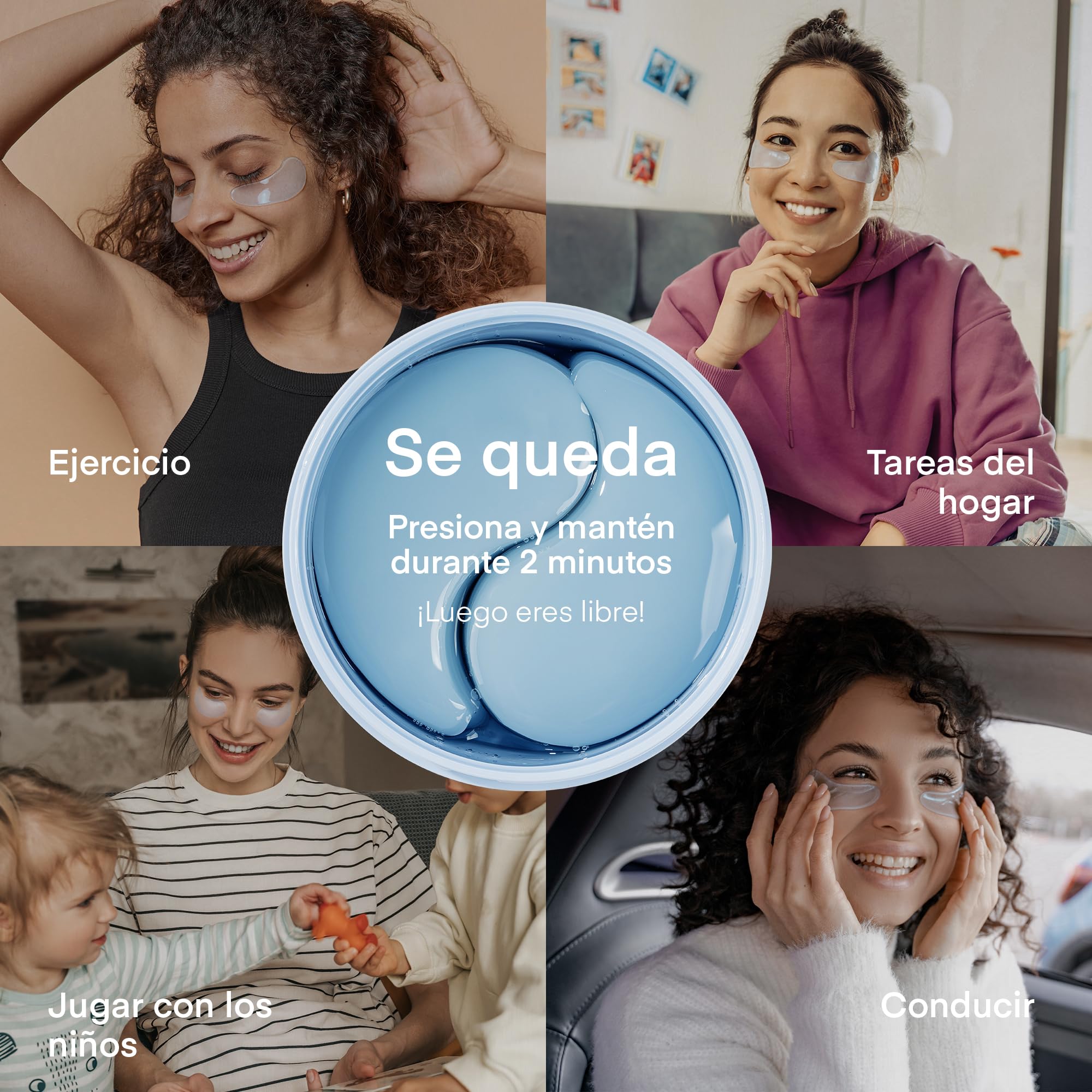 Parche Ojos para Bolsas y Ojeras Coreano: Antiarrugas y Contorno de Ojos con Cafeína Niacinamida y Ácido Hialurónico, Vegano, Testado en Piel Sensible, 30 Pares - Korean Skincare Under Eye Patches