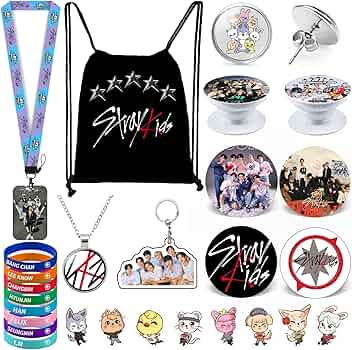ZHENGGE Ensemble cadeau Kpop Stray Kids, comprenant un sac à dos à