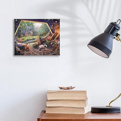 Miniatura 2 de Thomas Kinkade Studios Snow White and the Seven Dwarfs - Lienzo envuelto en galería (8 x 10 pulgadas)