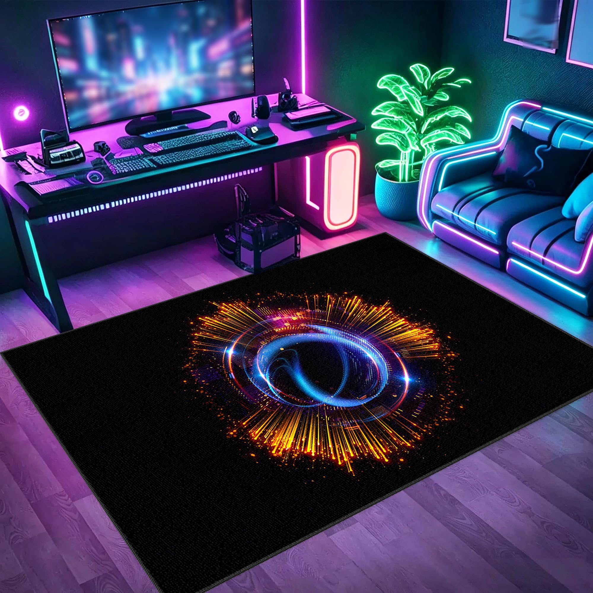 Tapis de jeu moderne pour créer un coin gamer dans une chambre de garçon