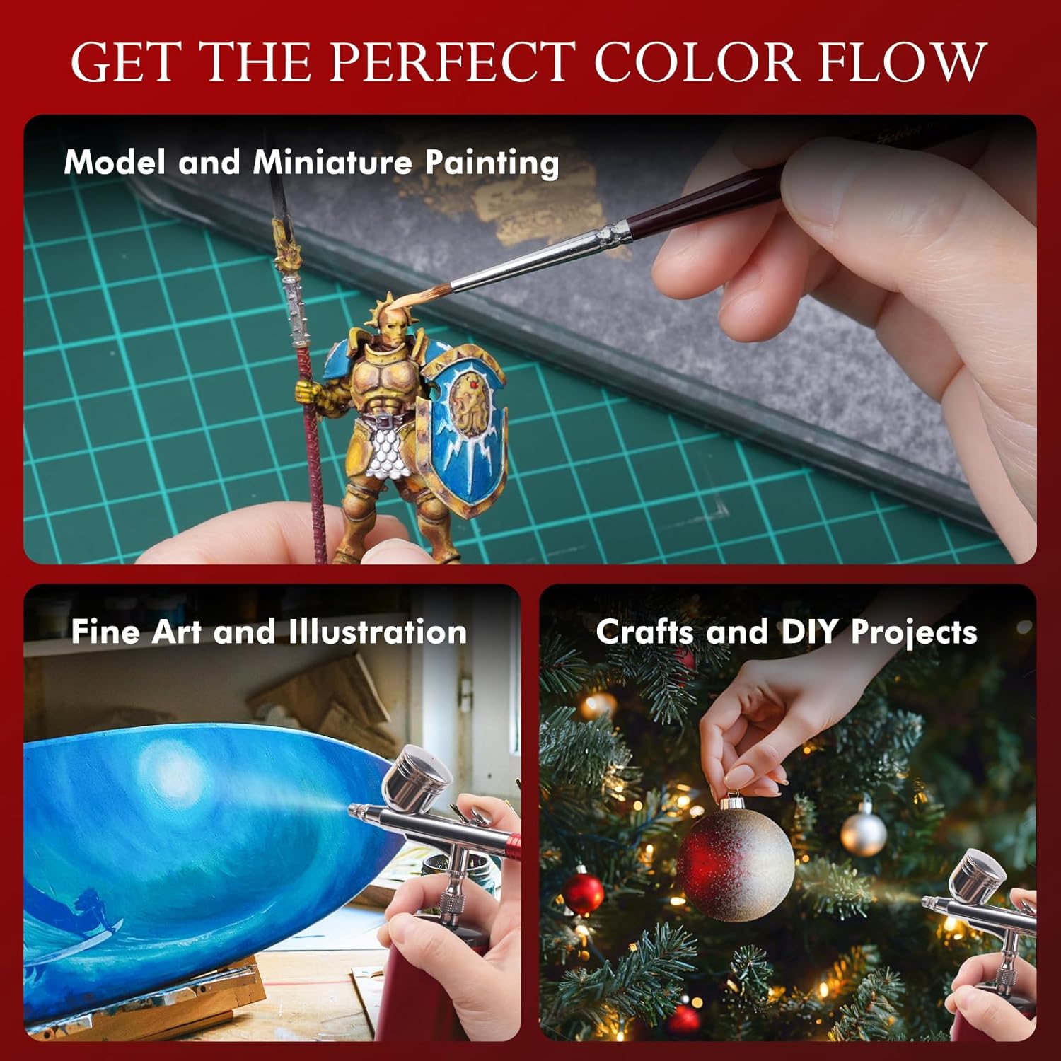 Acrylic Paint Thinner, Golden Maple Lacquer Thinner Non-Toxic Solvent | Airbrush Flow Improver for All Acrylic Paints, Model Paints, Water-Based Acrylic Paint Thinner, 6.76oz