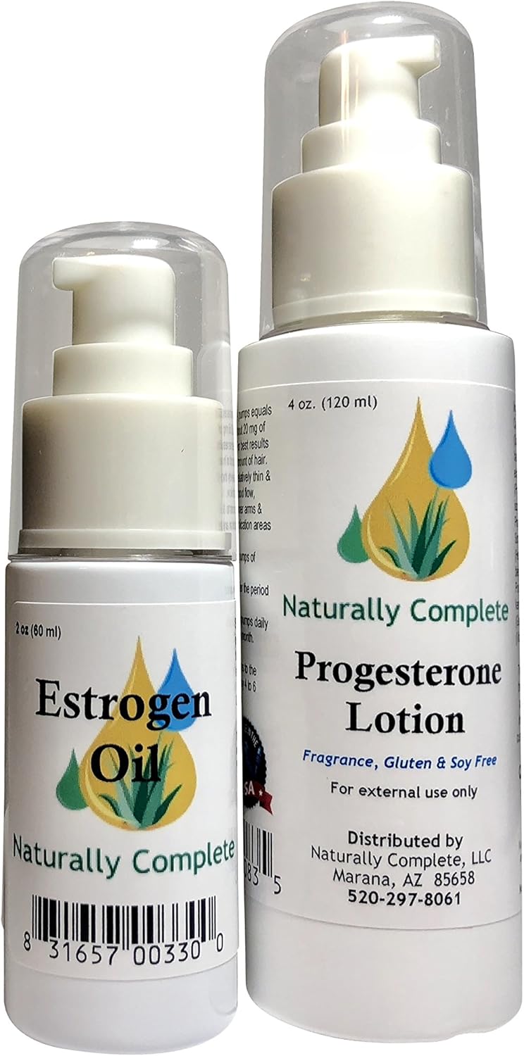 Naturally Complete EstroOil Set 2 oz. Pump Bottle Estrogen