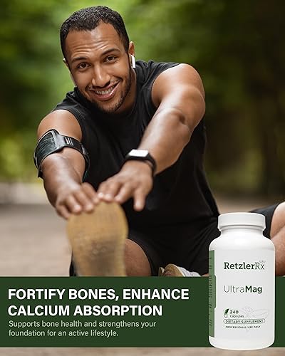 Miniatura 8 de RetzlerRx UltraMag 125 Suplemento de glicinato de magnesio  240 cápsulas con TRAACS patentado para una mayor absorción  Apoya la salud