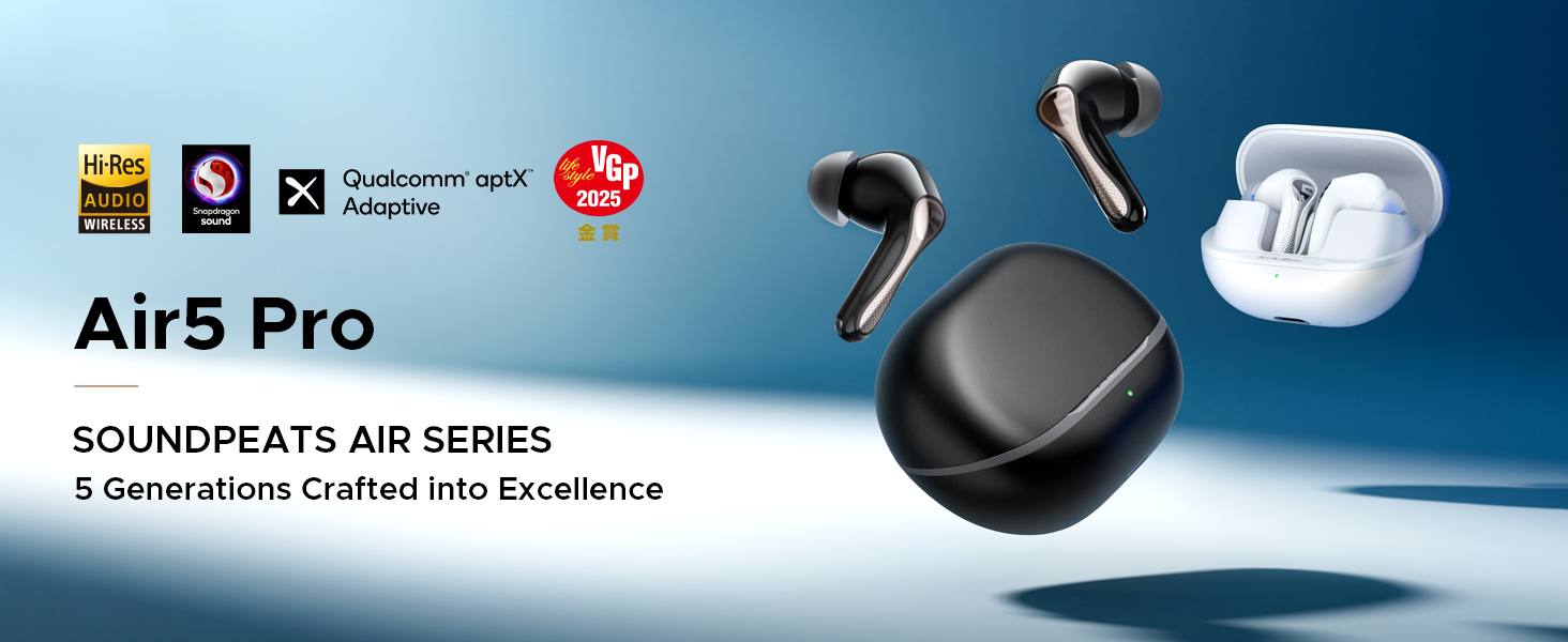 Amazon.com: SoundPEATS Air5 Pro Hi-Res Wireless Earbuds, LDAC