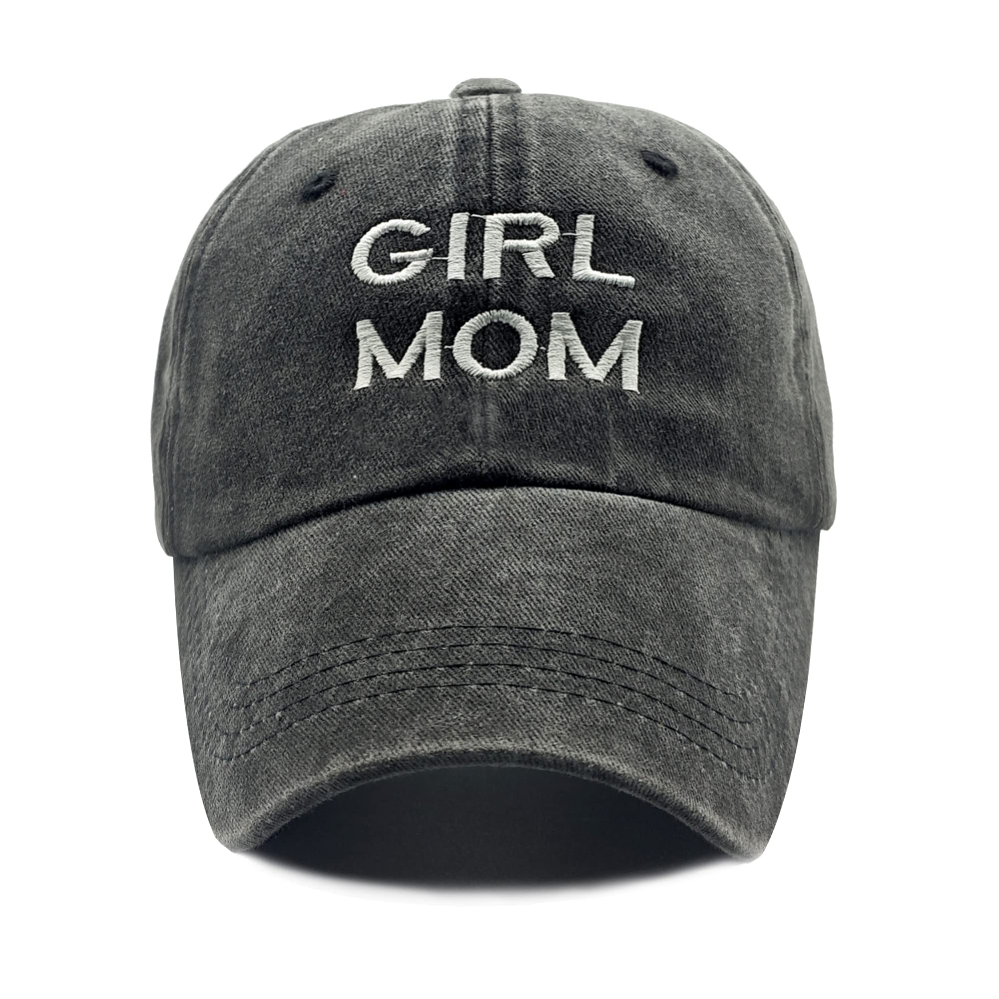 Waldeal Girl Mom Hat, Gifts for Mom, Adjustable Embroidered Girl Mama Baseball Cap for Women Black