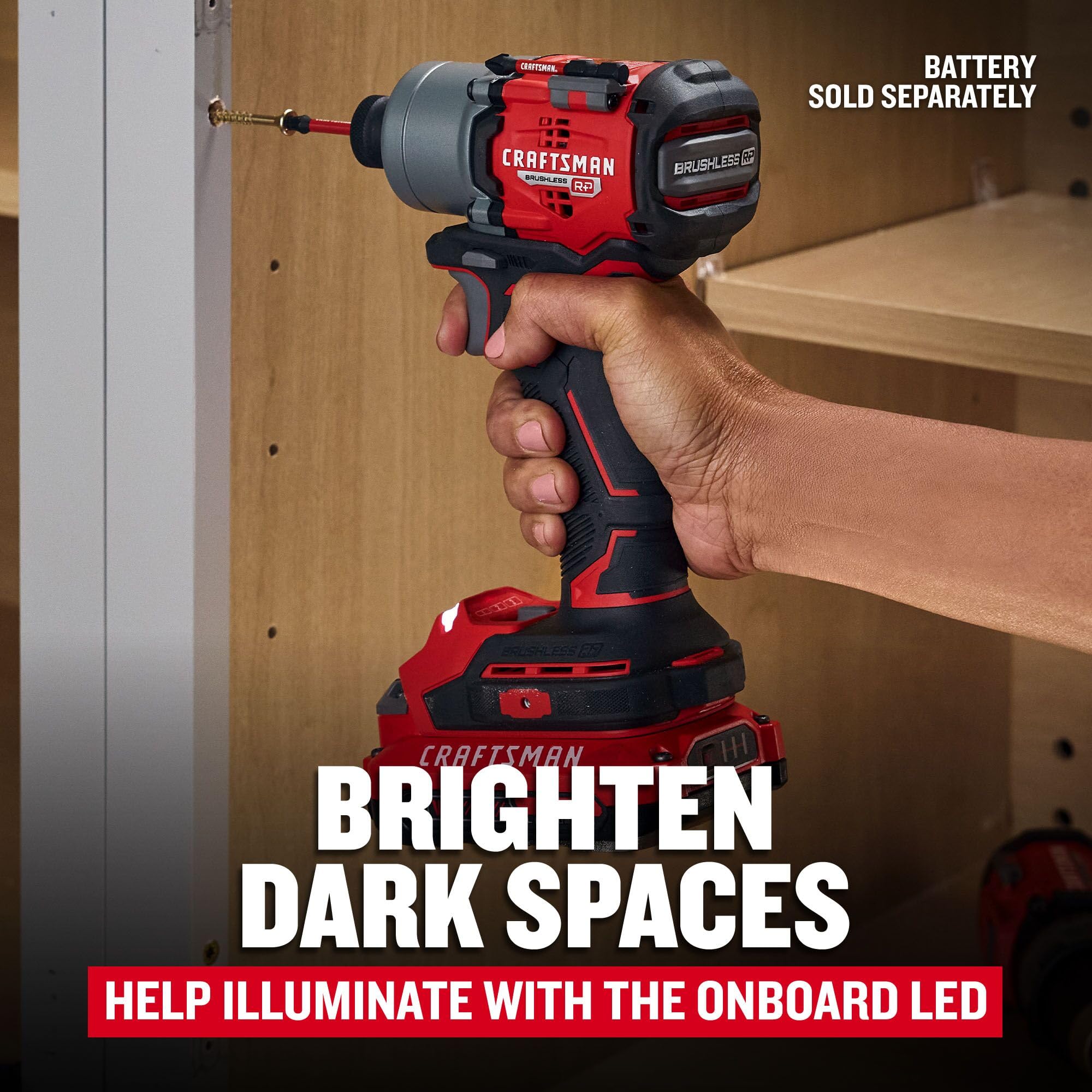 CRAFTSMAN V20 Brushless Impact Driver - Cordless Power -5