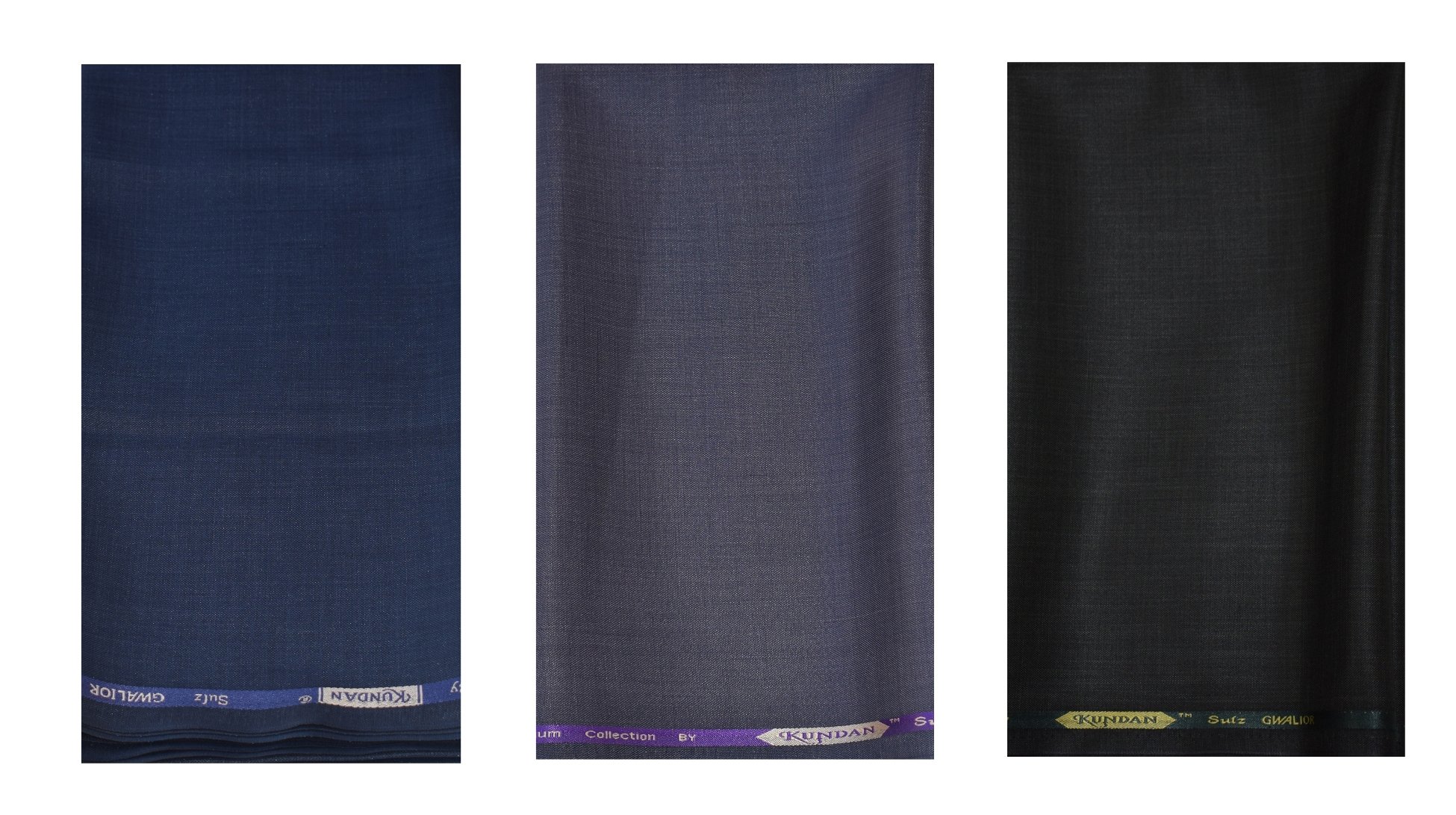 kundan sulz gwalior Men's Executive Fancy Formal Trouser Fabric Combo Set (Pack of 3 Pant Piece for Men) (1.30 Meters) (1.30 Meters, Navy Blue, Rusty Grey & Dark Green)-picture-25