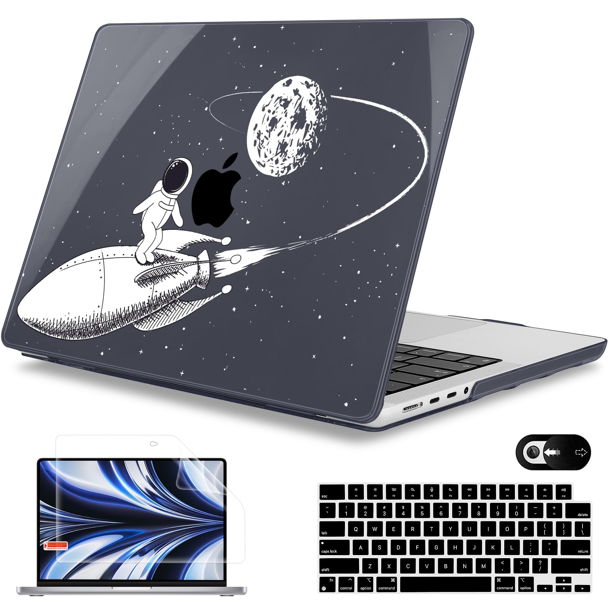 Mektron Case for M5 MacBook Pro 14 inch 2025 Model A3434 A3112 Fit 2024-2021 Model M4 A3112 A3401 A3185 M3 A2918 A2992 M2 A2779 M1 A2442 Pro/Max, Hard