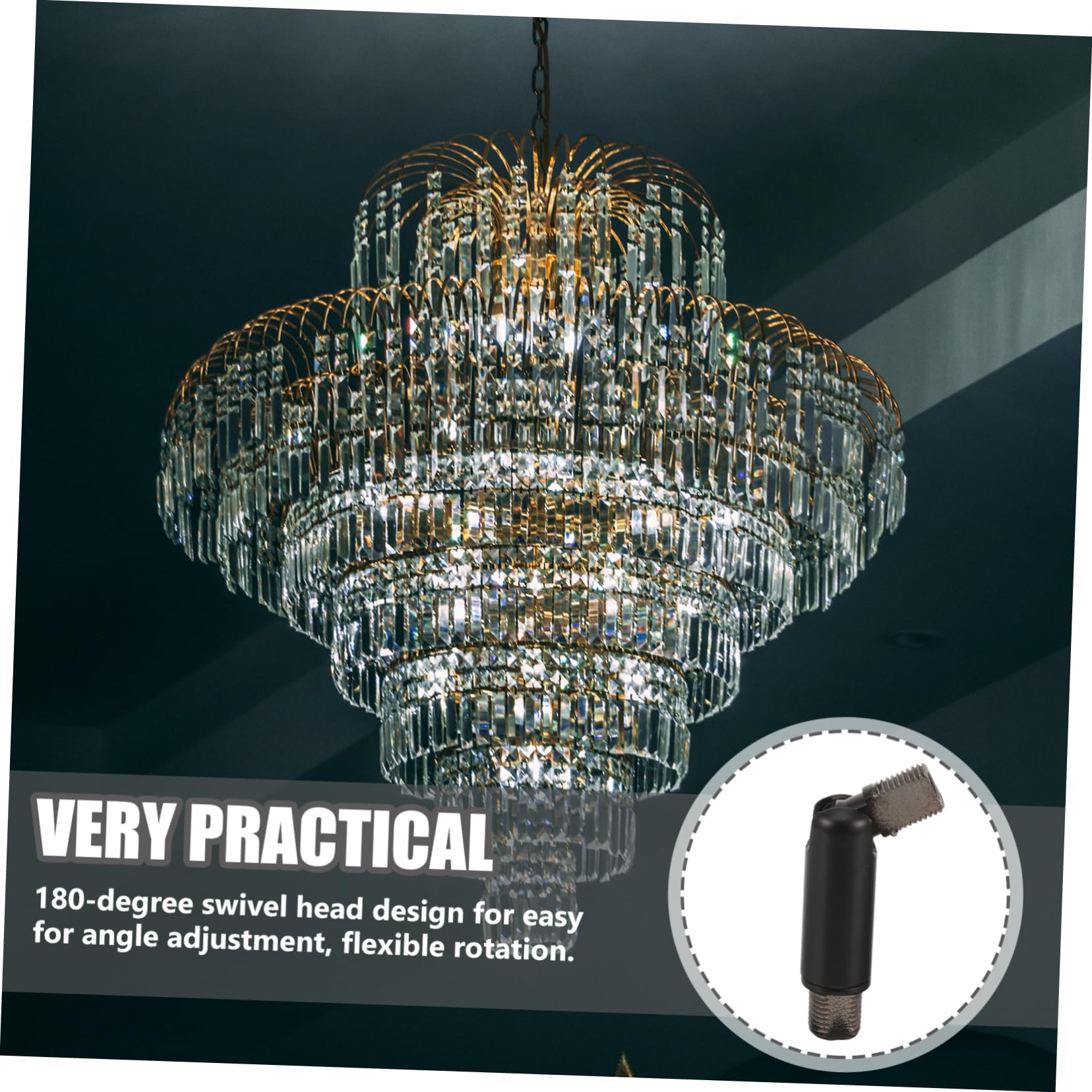 Set 5 Adattatori Per Soffitti Inclinati M10/M12 - Per Lampade A Sospensione, Bronzo